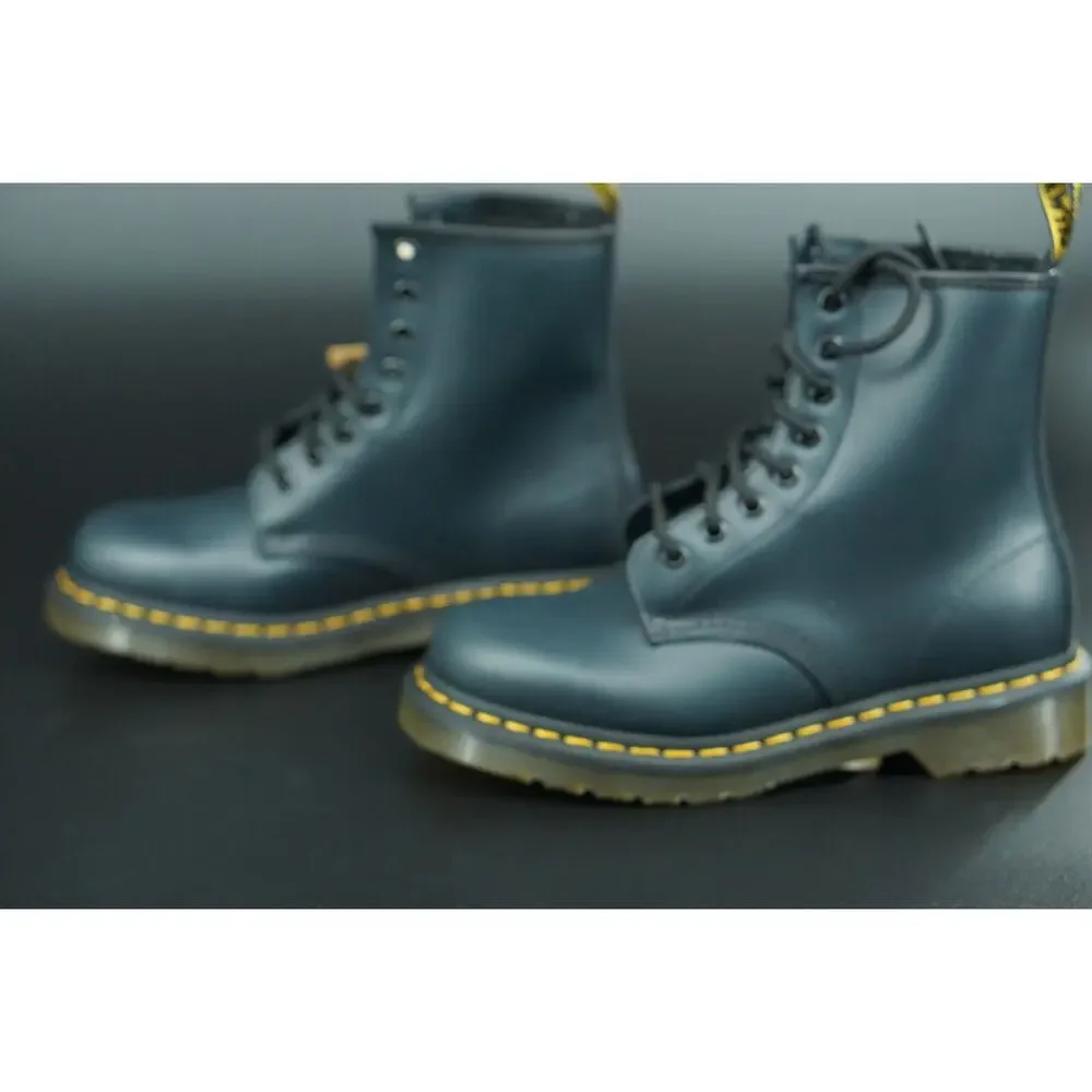Doc Martens 1460 combat ankle boots size 5M 6W 37 EU laces Blue biker military